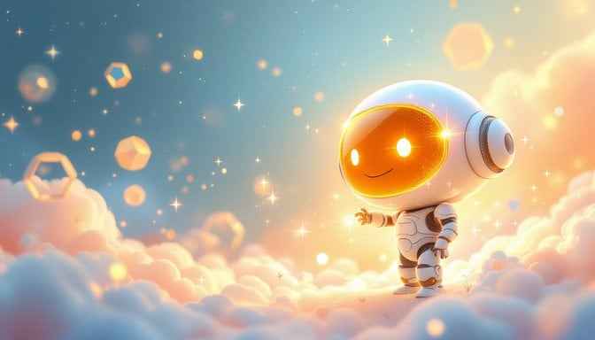 Glowing Robot Friend Glowing Robot Friend