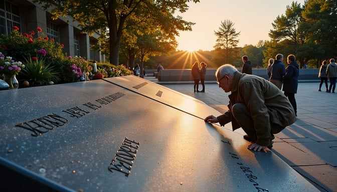Remembrance at sunset