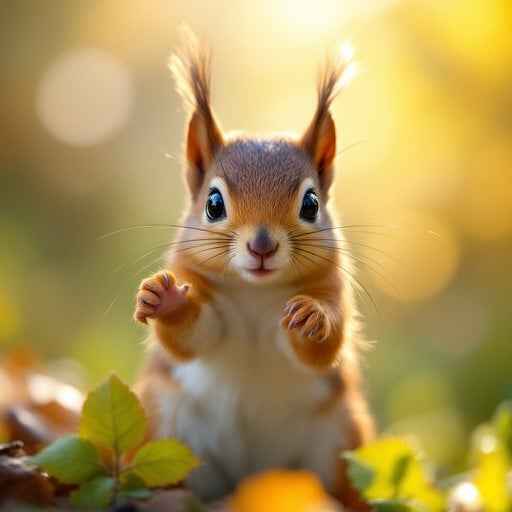 Playful Squirrel Portrait Playful Squirrel Portrait