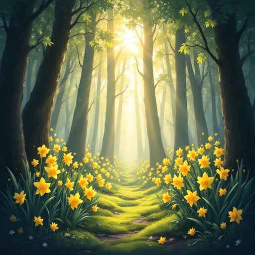 Magical Daffodil Path Magical Daffodil Path