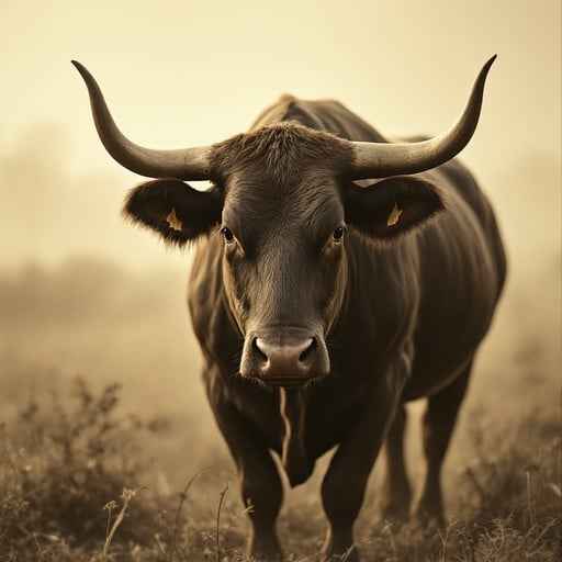 Majestic Horned Bull