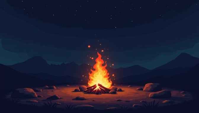 Wilderness Night Fire