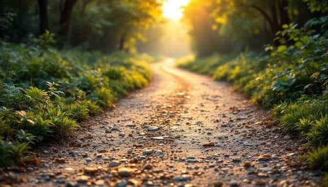 Misty Forest Path