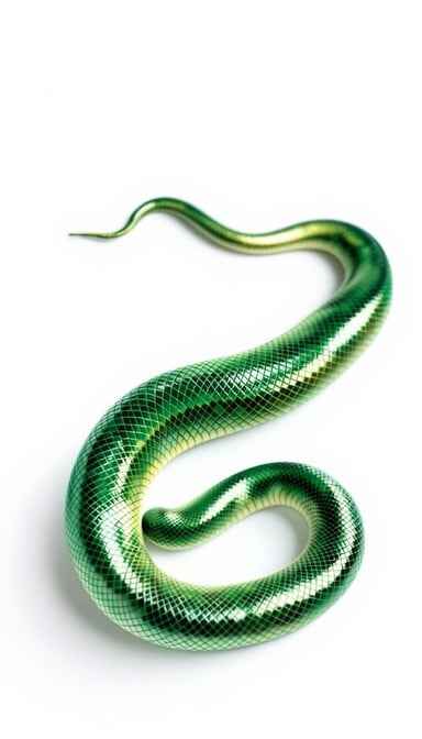 Elegant Green Python