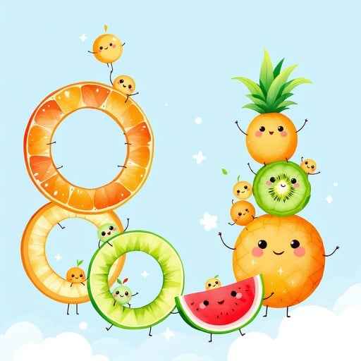 Cheerful Fruit Stack