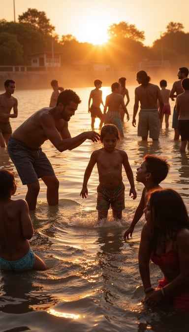 Sunset Water Celebration