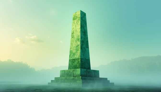 Misty Emerald Obelisk Misty Emerald Obelisk