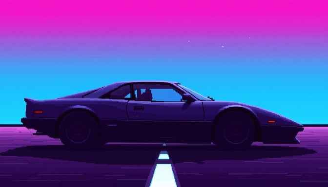 Purple Pixel Racer