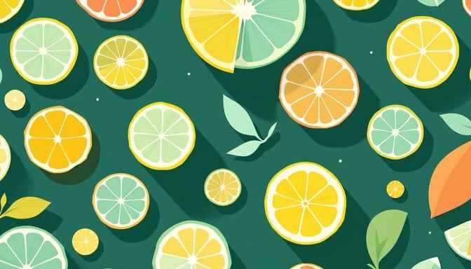 Vibrant Fruit Circles Vibrant Fruit Circles