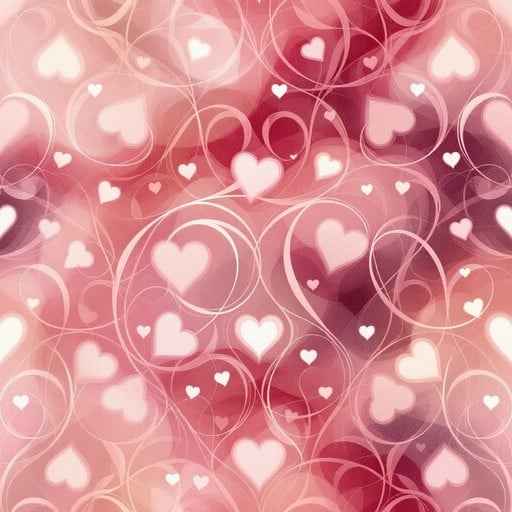 Romantic Swirling Hearts
