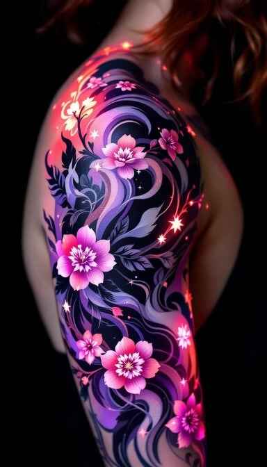 Flowing Floral Sleeve