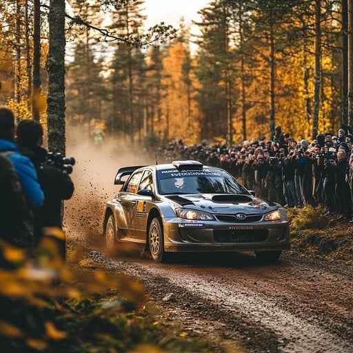 Rally car racing