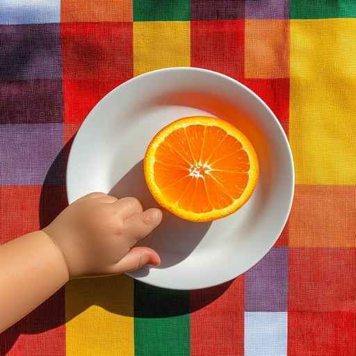 Child Holding Orange