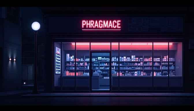 Neon Pharmacy Night Neon Pharmacy Night