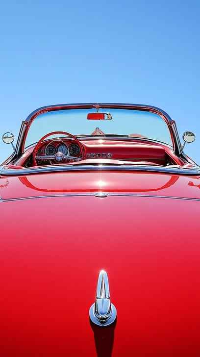 Vintage Red Convertible