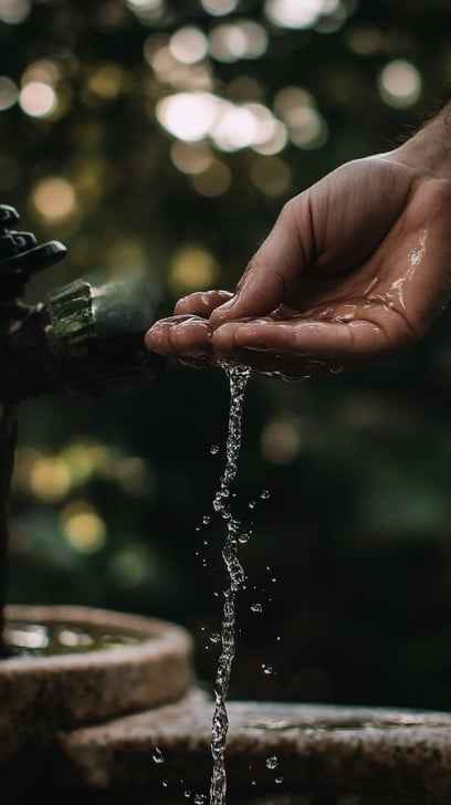 Water flowing gently Water flowing gently