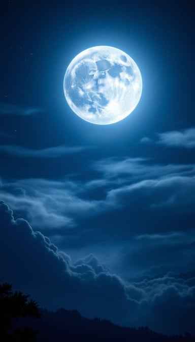 Moonlit Night Sky Moonlit Night Sky