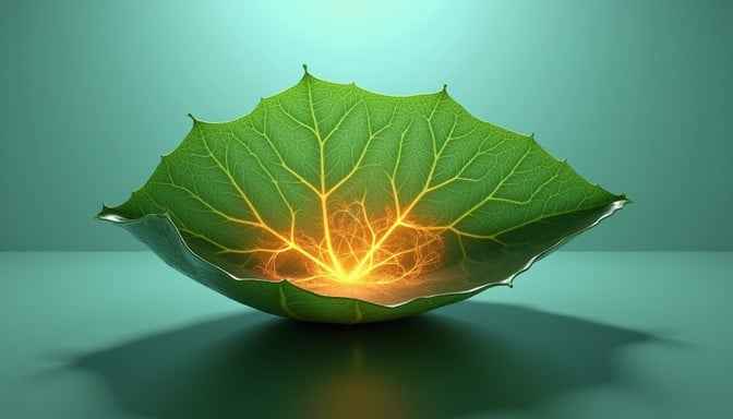 Illuminated Leaf Bowl