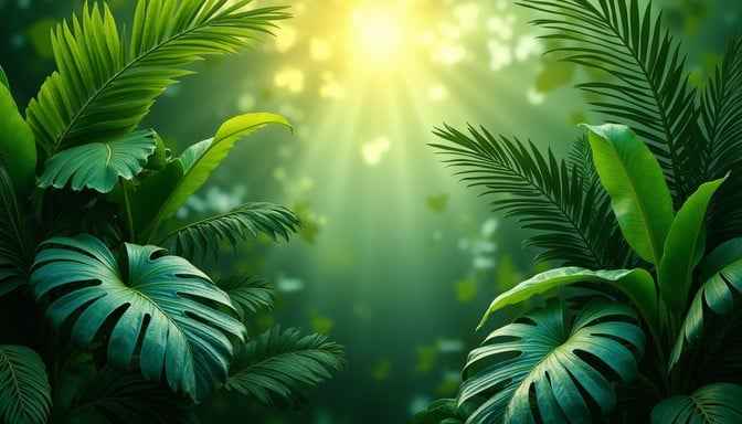Sunlit Jungle Paradise