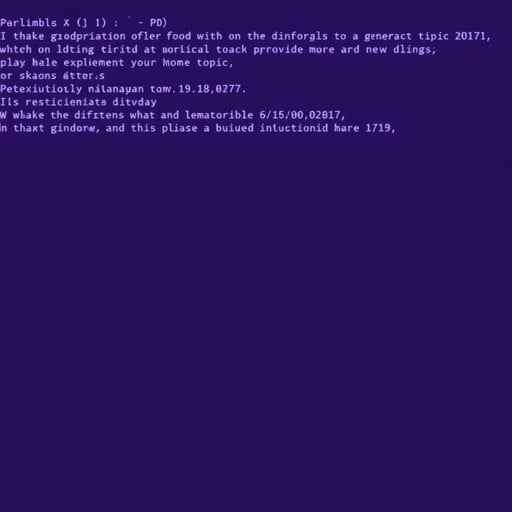 Purple Terminal Interface