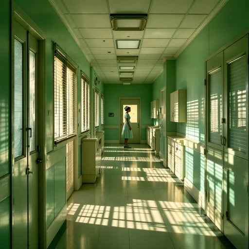 Vintage Hospital Corridor