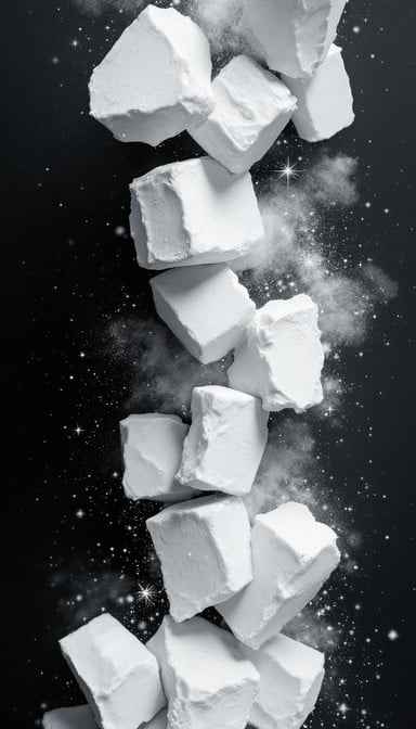 Floating sugar cubes Floating sugar cubes