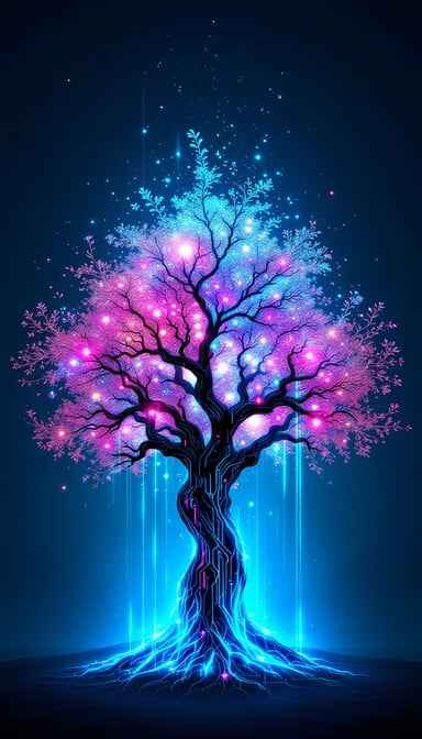 Luminous Digital Tree Luminous Digital Tree
