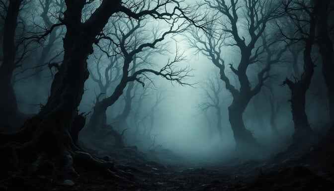 Misty Gothic Forest