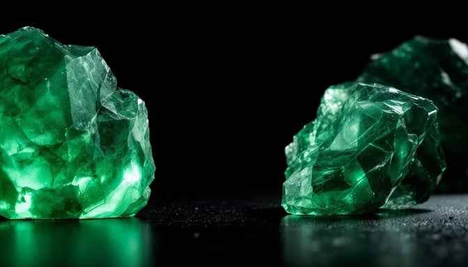 Luminous jade crystals