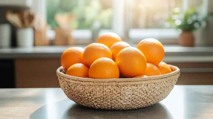 Oranges in Basket