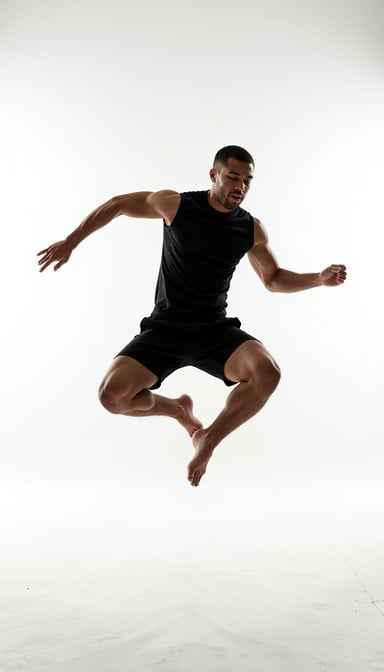 Powerful Athletic Leap