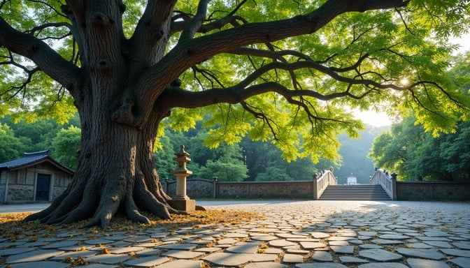Ancient tree pathway Ancient tree pathway
