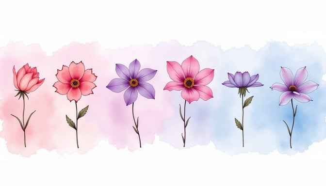 Watercolor Floral Spectrum