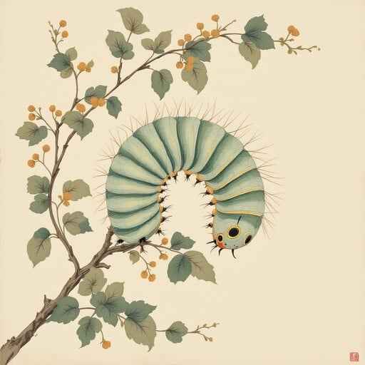 Graceful Green Caterpillar
