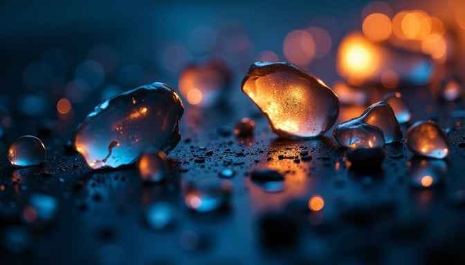 Golden Water Droplets Golden Water Droplets