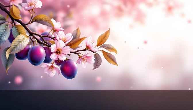 Blossoms and Plums