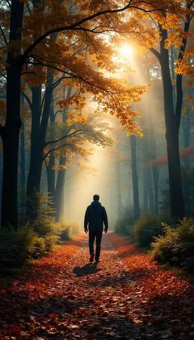 Solitary Autumn Walk Solitary Autumn Walk
