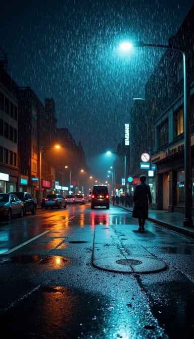 Rainy Night Lights