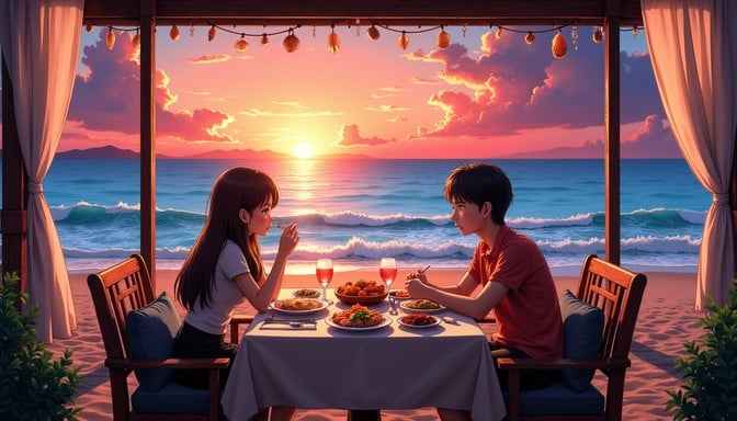 Sunset Beachside Dinner Sunset Beachside Dinner