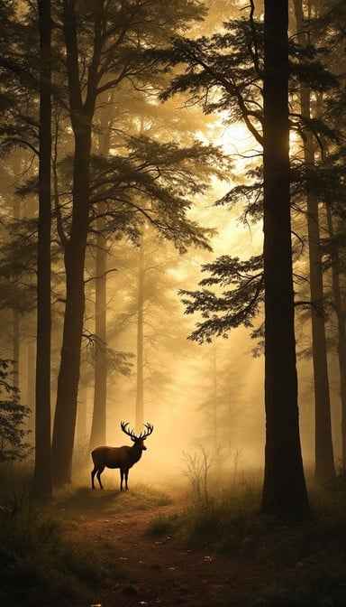 Misty Forest Dawn