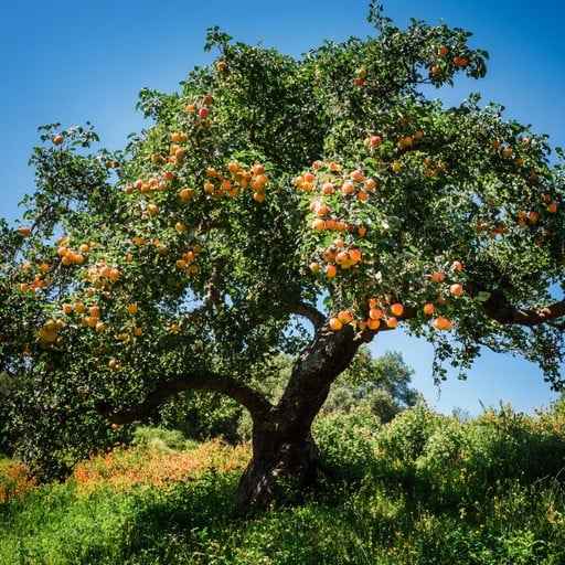 Orange tree blossoming Orange tree blossoming