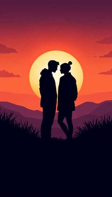 Sunset Love Silhouettes