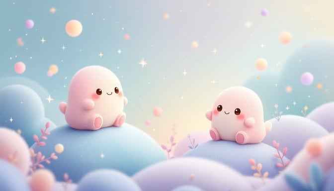 Floating Kawaii Friends Floating Kawaii Friends