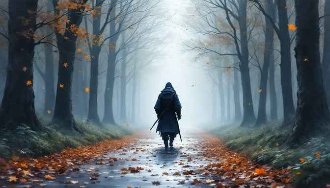 Samurai's Autumn Path