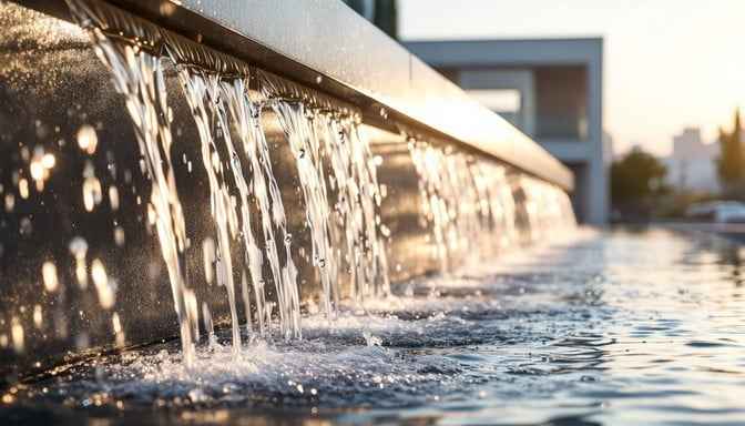 Cascading Golden Water Cascading Golden Water