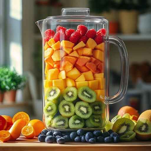 Colorful Fruit Pitcher