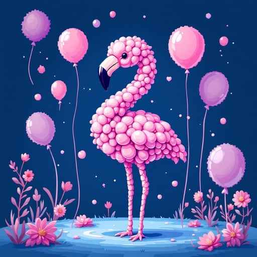 Balloon Flamingo Dreams