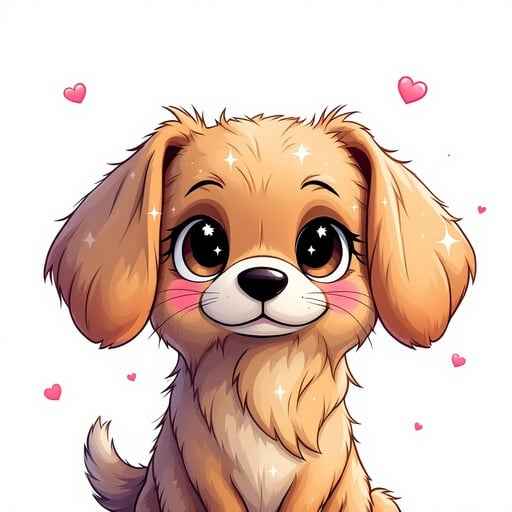 Adorable Kawaii Puppy