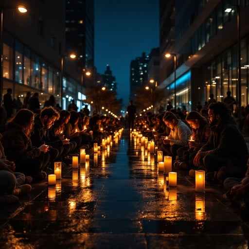 Candlelit Urban Vigil Candlelit Urban Vigil
