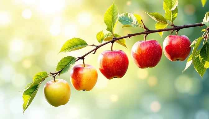 Ripening Apple Branch